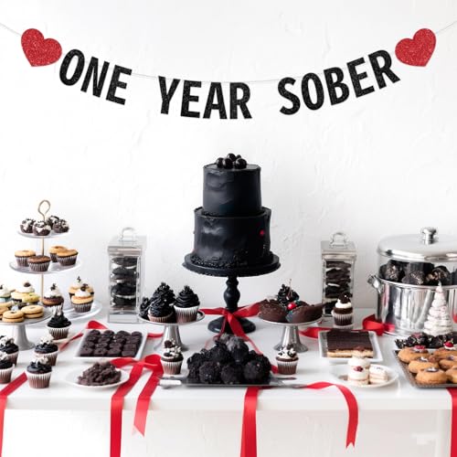 Bannière Un An de Sobriété - Décoration pour Fête de Sobriétiversaire
