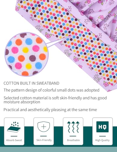 Image of Kousenpu Scrub Caps for Women, Adjustable Women's Surgical Cap with Buttons, Breathable Cute Design for Nurses and Doctors