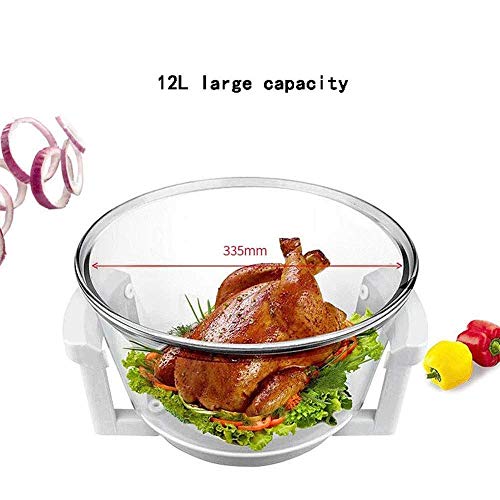 ELEdvb Elektrische Fritteuse, multifunktional, Luftfritteuse, Ofen/Dörrgerät, programmierbare Basis zum Luftfrittieren, ergonomischer Touchscreen, Größe 37 cm x 33 cm x 32 cm, für Jede Familie – Bild 7