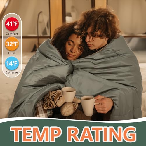 BISINNA Wearable Flannel XXL Sleeping Bag (90.55"x39.37") para Adultos miniatura 4