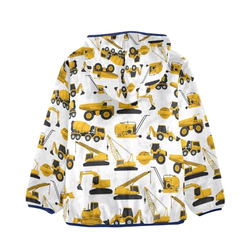 Boys Fleece Jacket Hooded Autumn Winter Long Sleeve Thick Warm Outerwear;3-10 Years Kids Cute Fuzzy Jacket2