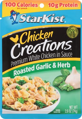 Image of StarKist Chicken Creations, Roasted Garlic & Herb, 2.6 oz Pouch (Pack of 2)