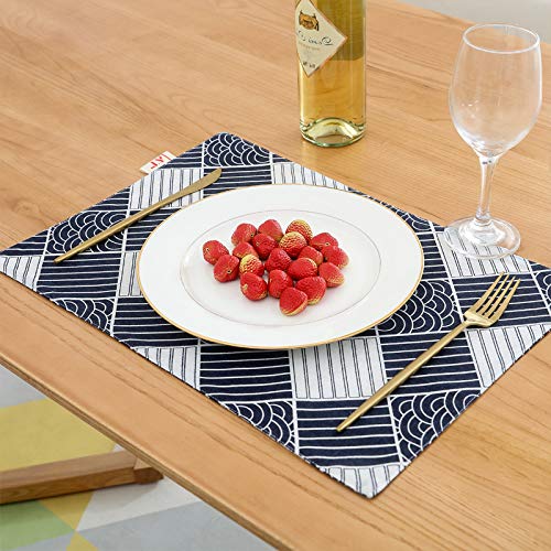 Buy Furn Aspire Set of 6 Rectangle Shape Placemats Table Mats Cloth ...