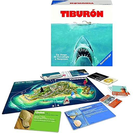 Ravensburger - Tiburón, Juego de Mesa, Light Strategy Game a Partir de 12 años, Versión Española - 25.4 x 17.8 x 5.1 cm | Ya disponible en tu tienda friki favorita! En mundofriki.es!