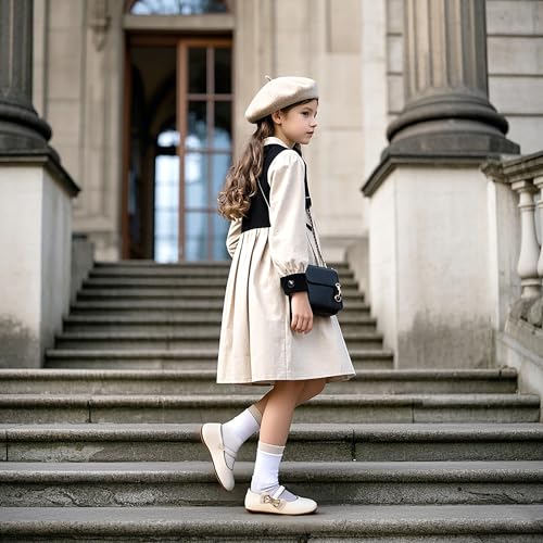 Image of Felix & Flora Toddler Flower Girl Dress Shoes - Baby Girl Ballet Mary Jane Flats for Party School Wedding