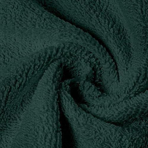 Image of Divine Casa Green Bath Towel 100% Cotton 550 GSM, Soft, Absorbent, 70x150 cm for Home & Travel