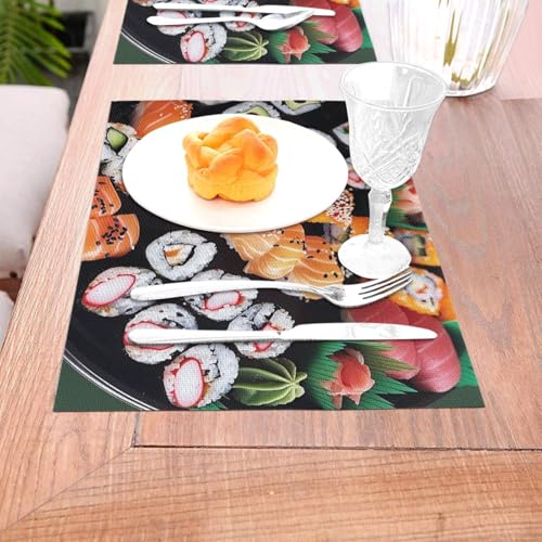 Set de table Sushi en PVC chic et lavable pour sublimer vos repas