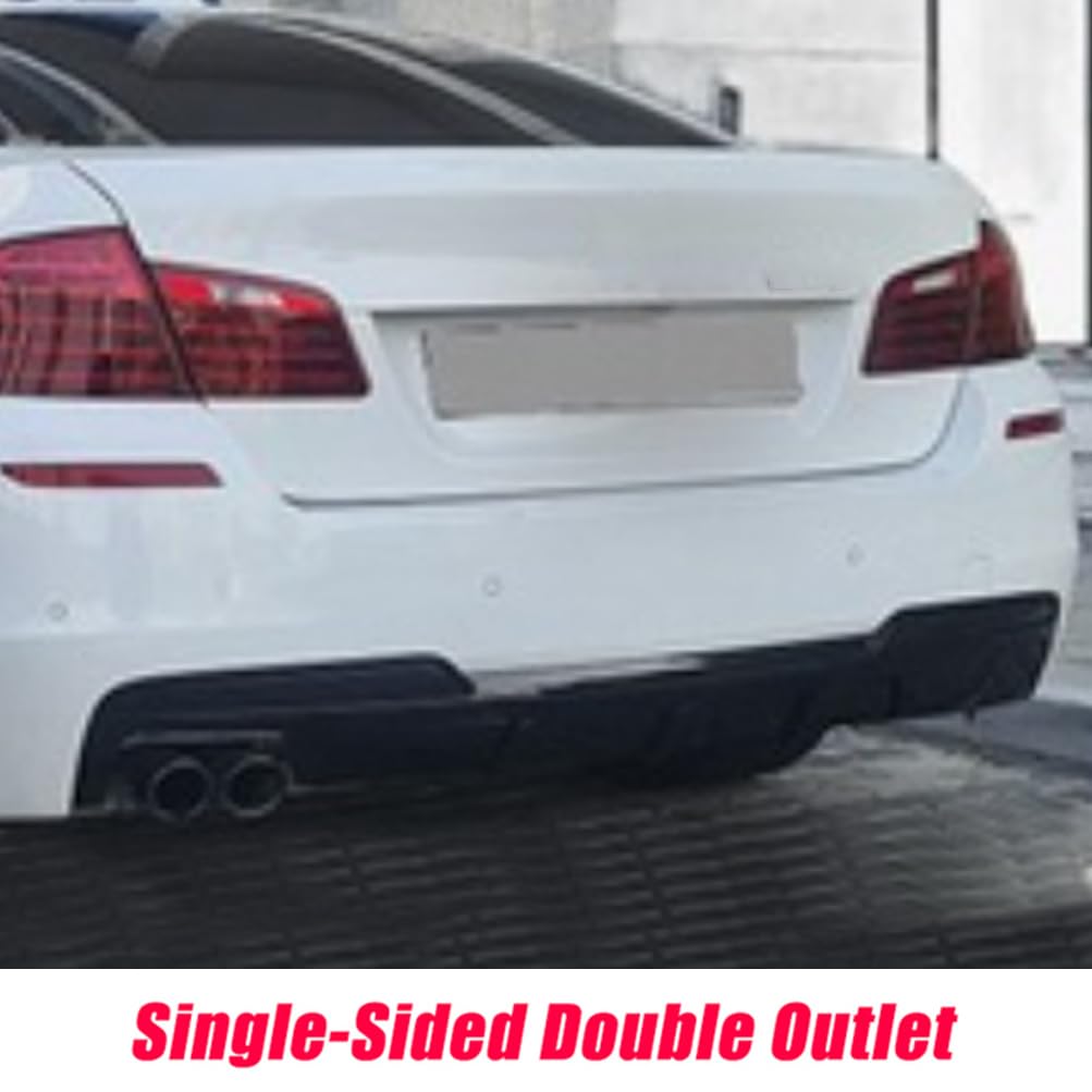 Auto Achterbumper Diffuser Spoiler voor BMW 5 Series F10 M5 Sedan 2012 2013 2014 2015 2016 2017,Chassis Anti-Crash Protector Achter Onderlip Diffuser Auto Modificatie Accessoires