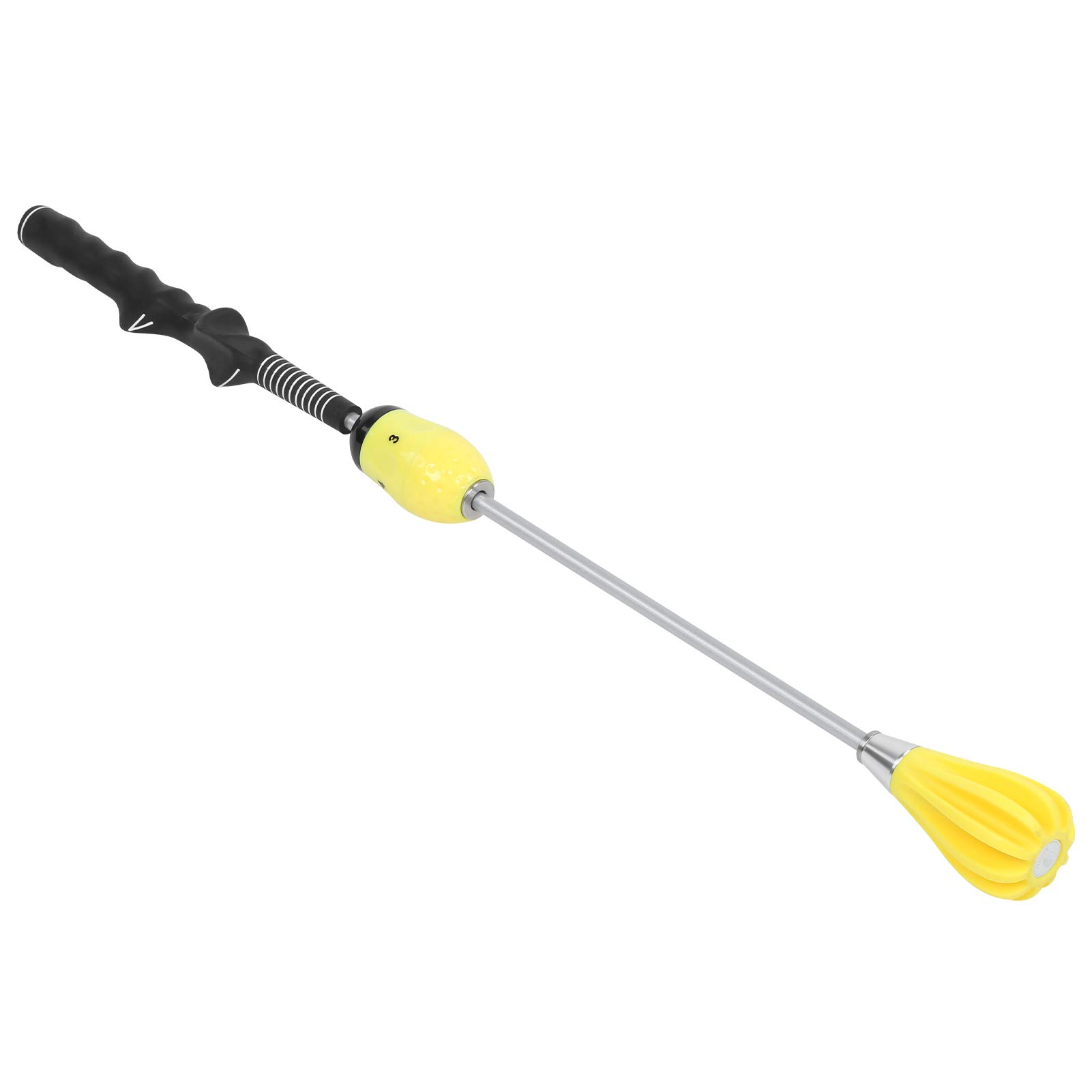 Golf Swing Trainer, Power Flexible Swing Strength Training Aid, Golf Warm Up Stick, Golf Training Equipment, Golf Swing Analyzer, Golf Speed Trainer With Magnetic Gear for Practice Swings and(Yellow)