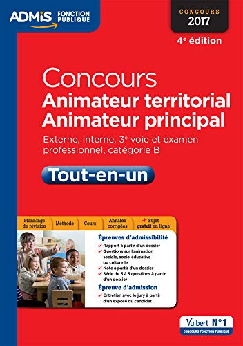 Télécharger Concours Animateur territorial et animateur principal - Catégorie B - Tout-en-un - Concours 2017 Gratuit