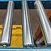 Set of 4 Heavy Duty Industrial Conveyor Rollers, Galvanized Steel Axle - Dia 8mm, 6