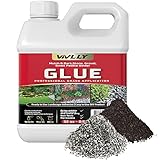 Vivlly Mulch and Bark, Stone, Gravel, Small Pebble Binder Glue! – 32 oz - 0.94ltrs - 0.25 Gallon - Fast-Dry Ready to Use Resin for Spray - Strong Landscape Maintenance - High Strength Stabilizer Lock