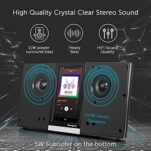 Updated Os, Quad Core Cpu, Sungale 3Rd Gen Wifi Internet Radio With 4.3" Easy-Operation Touchscreen, Listen To Your Favorite Music From Thousands Of Internet Radio Station, Streaming Music, Audiobooks #TOP7