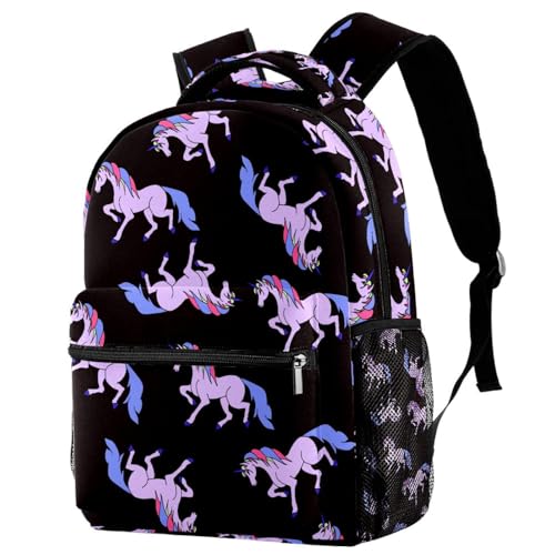 Sac à dos d'école grand format sac de voyage décontracté multicolore pour adolescents et filles