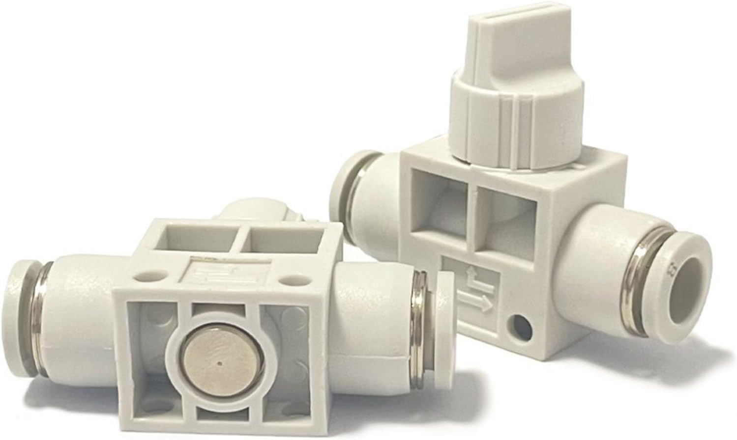 Pneumatic Fittings Hand Switch Valve HVFF-04-06-08-10-12 Manual Valve Hose Connector 1Pcs(HVFF10(10PCS))
