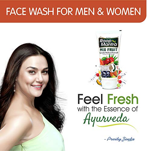 Image of Roop Mantra Herbal Mix Fruit Face Wash for Men and Women, 50ml (Pack of 3)