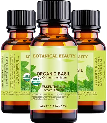 Aceite esencial orgánico de albahaca Botanical Beauty 5 ml