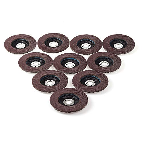 Disque à lamelles 4 pouces pour meuleuse d angle grain 60 abrasif haute performance métal 10pcs