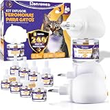 Ronrunea® - Pack Ahorro de 3 Difusores + 4 Recambios + 4 Recambios de 48ml Extras de Feromonas para Gatos Premium | Ambiente Tranquilo para Tus Gatos hasta 240 Días.