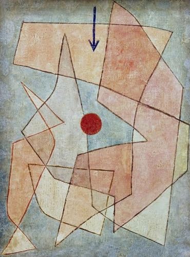 Peinture sur toile Paul Klee Tragédie, impression haute définition style scandinave