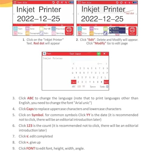 Image of 12.7mm Handheld Smart Date Coder TIJ Inkjet Printer | Batch Code, Logo, MFG & Expiry Printing Machine for Plastic Bottles & Labels