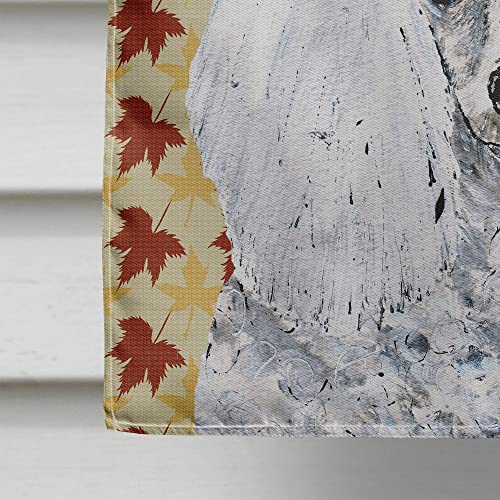 Drapeau sur Toile Caniche Blanc Décoration Automne Jardin Maison Sc9677chf - 5