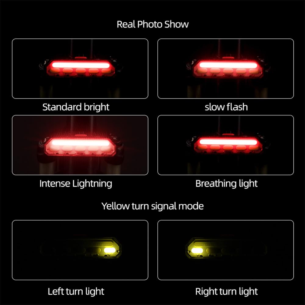 Bike Tail Light Cycling USB Torcia Ricaricabile Wireless Impermeabile Telecomando Luce Posteriore MTB Accessori Stradali
