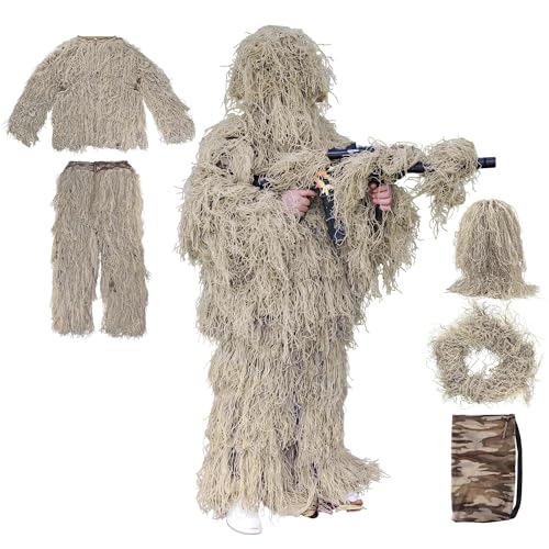 Camouflage militaire ghillie suit Goetland costume de chasse airsoft