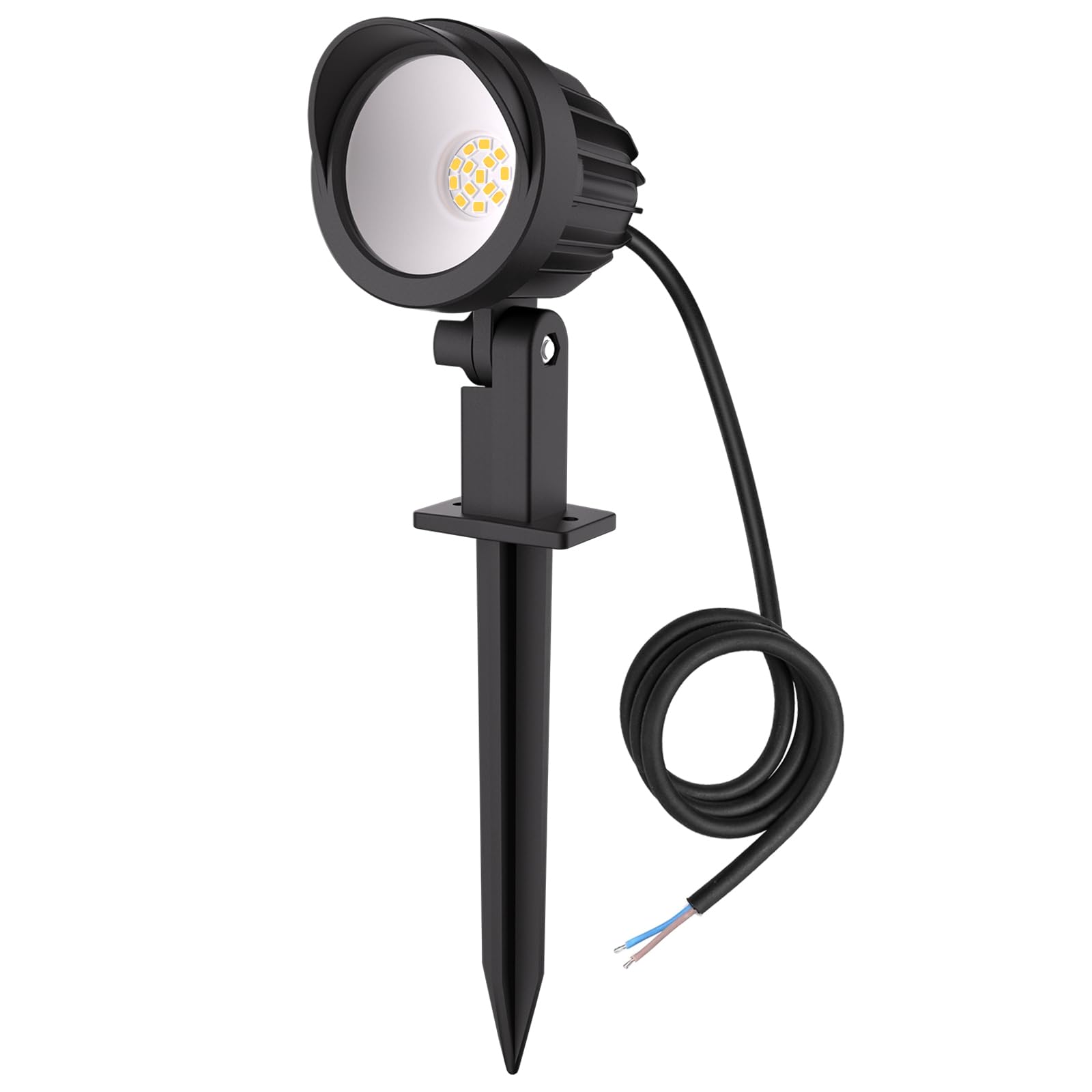 MEIKEE 500LM LED Landschaft Lichter kaltweiß 6500K IP66 Wasserdicht Staubdicht Spike Lichter Außen Rasen Licht Dekoration Spot Lichter für Garten Terrasse Hof Pfad Straße Park Hof