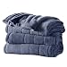 Sunbeam Heated Blanket | Microplush, 10 Heat Settings, Lagoon Blue, Twin