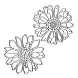 Metal Die Cuts 2 Hollow Flowers Embossing Stencil Cutting Dies for Card Making Scrapbooking Paper...