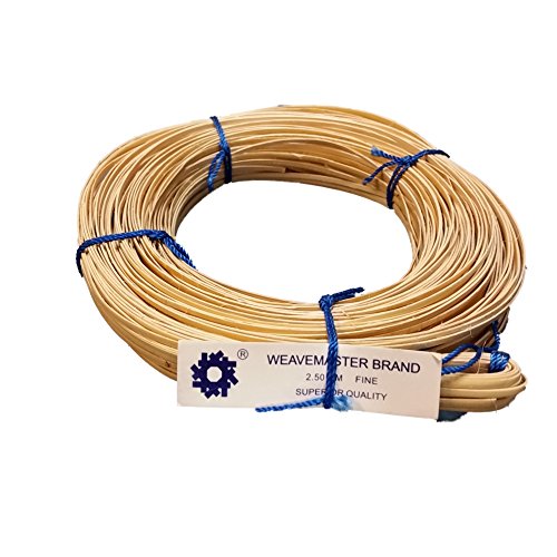 270' Coil of Cane with a Binder Strip, Choose Your Size: Superfine 2mm, Fine-fine 2.25mm, Fine 2.5mm, Narrow-Medium 2.75mm, Medium 3mm (Fine 2.5mm)