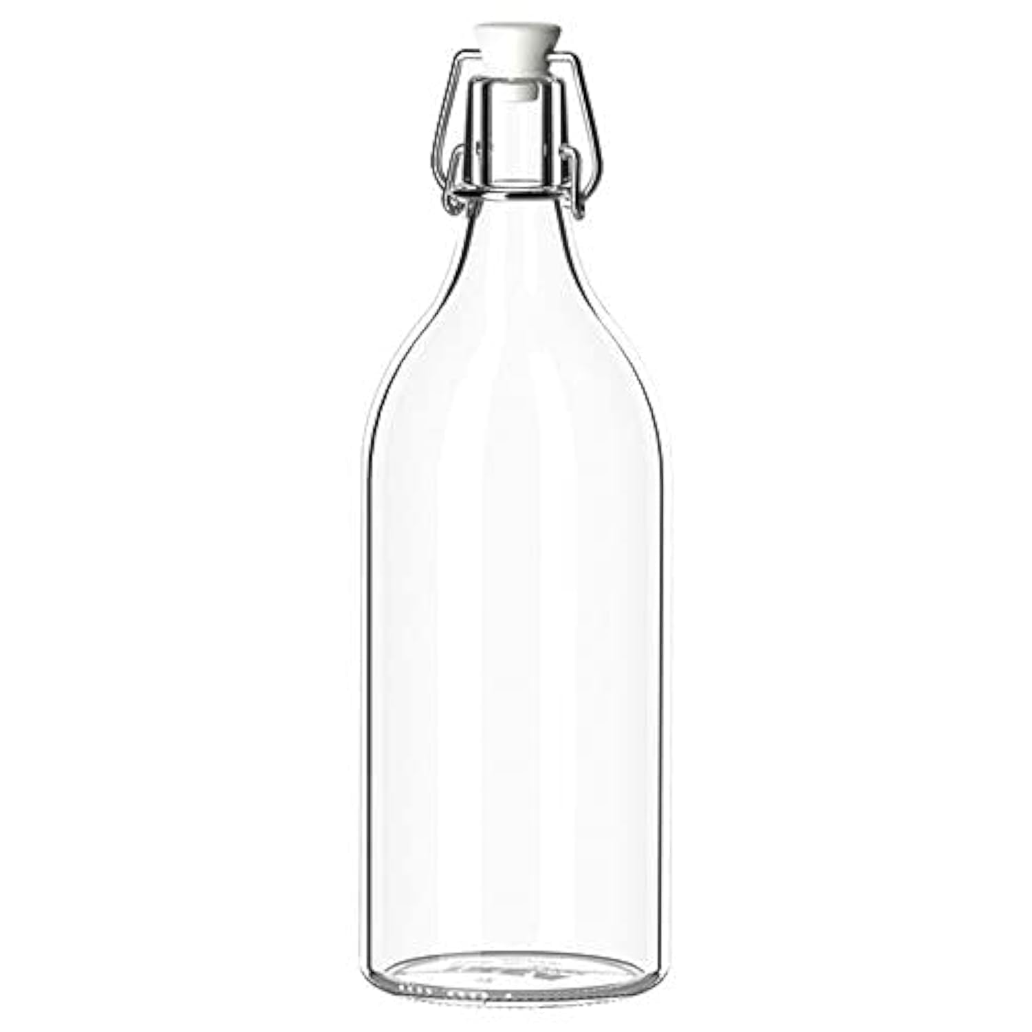 IKEA KORKEN Bottle with Stopper, Clear Glass, 1 Piece