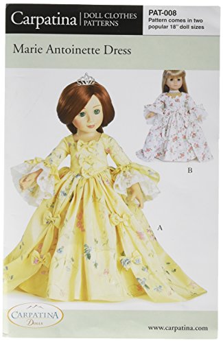 Pattern for Marie Antoinette Dress - fits 18" American Girl Dolls