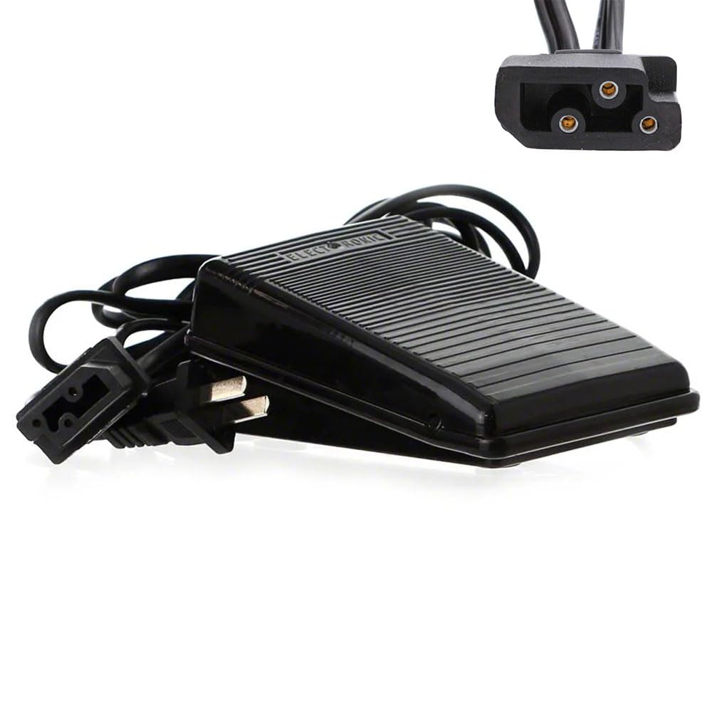 Bequilter Variable Speed Foot Control Pedal and Power Cord Compaible with Husqvarna Viking Huskylock 901 905 910,for Singer 3503, 3507 Euro PRO 373#411646W