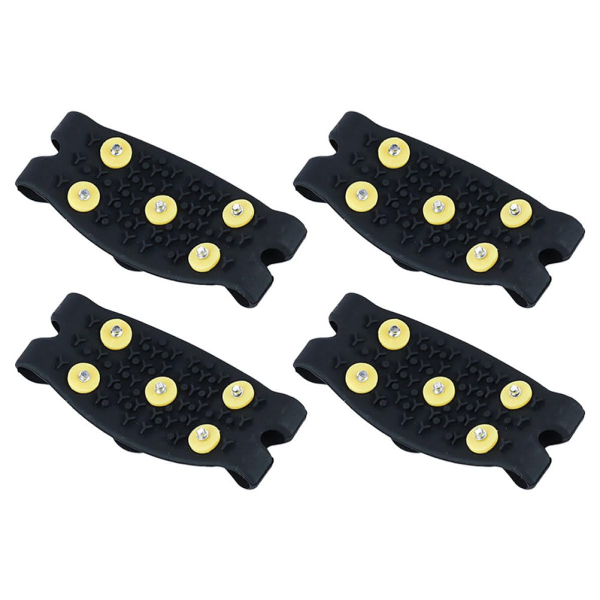 Crampons à Glace pour Chaussures, 2 Paires, Tpe, Noir, Antidérapants | Bottes et Chaussures, Usage Neige et Glace, Pliables, Portables, pour Hommes et Femmes
