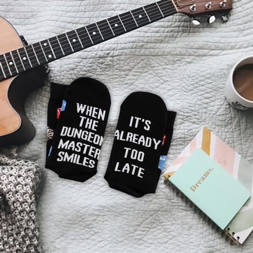 TSOTMO Game Socks Game Lovers Fans Gift When The Smiles It’s Already Too Late Socks RPG Gamer Gift3
