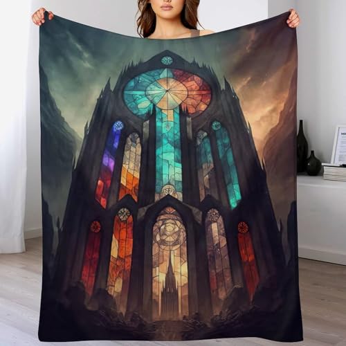Manta de franela cálida Katzehedral para compartir momentos en el sofá 2