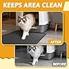 Pieviev Cat Litter Mat Double Layer Waterproof Urine Proof Trapping Mat 1 Pack (Black, 24x15 Inch (Pack of 1)) #2