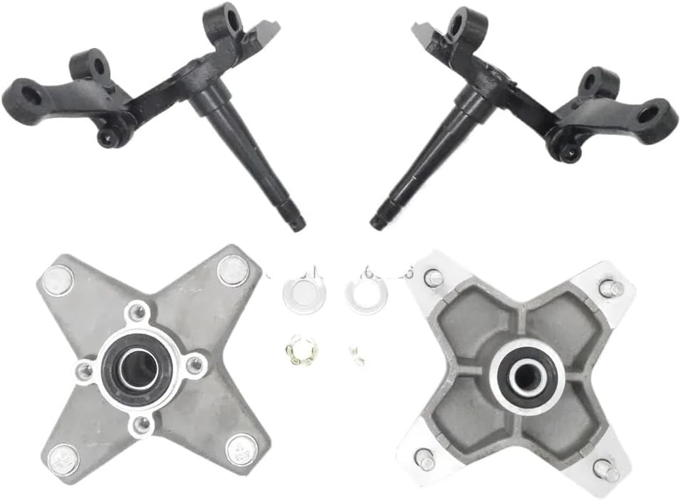 Full Set Left Right Knuckle Spindle Wheel Hub Compatible With Banshee Warrior ATV YFZ YFM 250 350 Quad Bike Parts