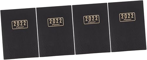 MAGICLULU 4 Pcs 2022 Agenda Book Agenda Notepad Schedule Notepad Blank Calendar Blank Notebooks Appointment Book 2022 Work Notebooks Appointment