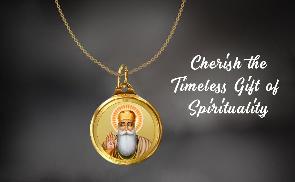 Image of DIVINITI 24K Gold Plated Double-Sided Religious Pendant with Premium Gift Box, Spiritual Locket for Men & Women, Devotional Jewellery for Gifting & Everyday Wear