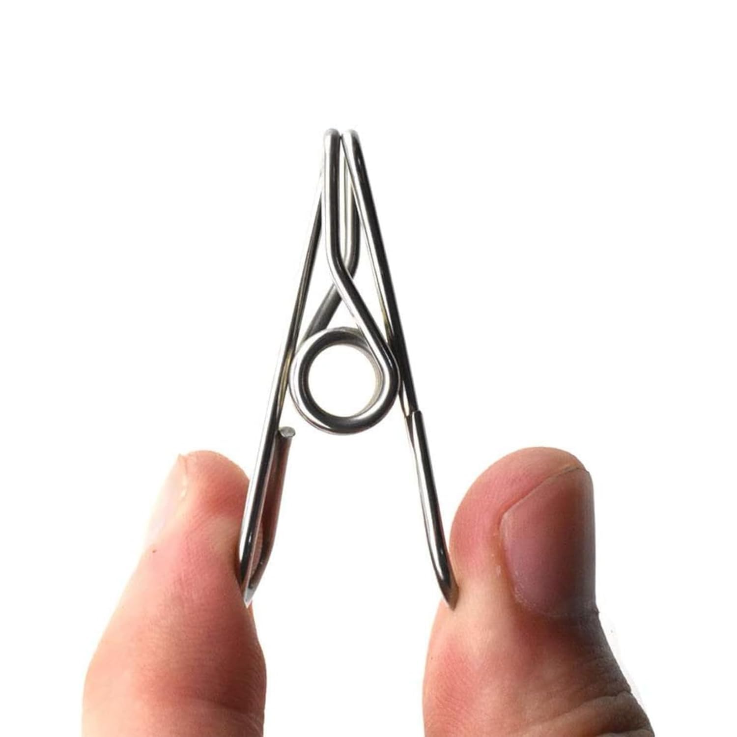 MountBlue Stainless Steel Fishtail Clips, Durable Spring Design, Wind Proof, Sturdy Cloth Clips (20)-image-23