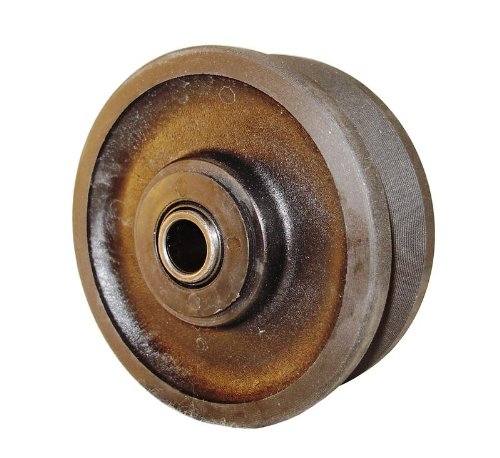 4" x 1-1/2" (4DVG415) Glass Filled Nylon V-Groove Wheel Roller Bearing, 600 lb Cap