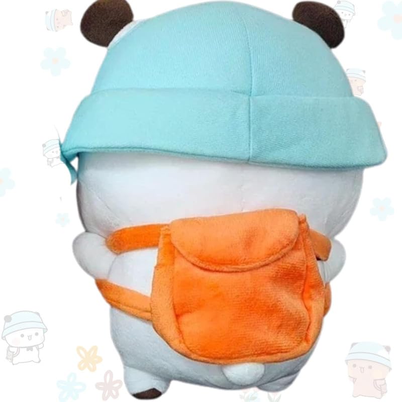 Image of Bubu Dudu Plush with Detachable Bags - 32Cm Cotton Stuffed Animal - Bubu Dudu Cap Plush - Ideal Gift for Kids, Boyfriend, Girlfriend, Playtime, Cuddly Decor & Collectible