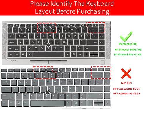 Protector de Teclado para HP EliteBook 840/845 G7 G8 14 pulgadas miniatura 2