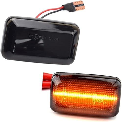 Kakulkomen Marcador lateral LED para guardabarros delantero, luz intermitente secuencial que fluye, luz intermitente compatible con Porsche 911