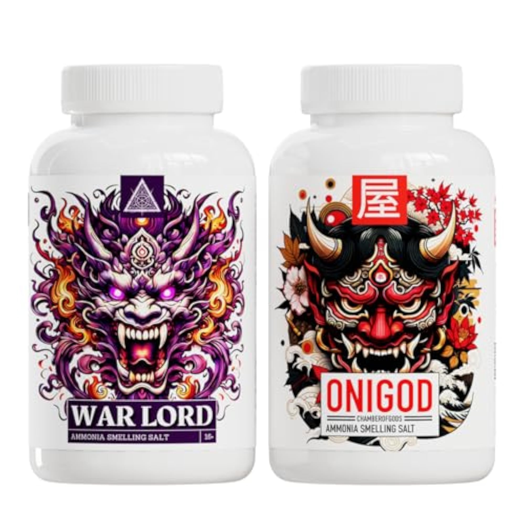 Onigod & Warlord Smelling Salt Bundle for Energy and Focus