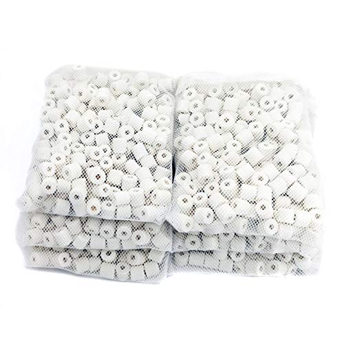 Alegi Aquarium Premier Bulk Bio Ceramic Rings Filter Media For Fresh Water, Sea Water Fish Tank Canister Filter,Koi Fish Pond Reef Filter (6 Lbs) #TOP1