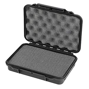 MAX Cases – MAX002S.079 – Maleta hermética con Espuma pre-Cortada a cubetas – Dimensiones internas 212 x 140 x 47 mm